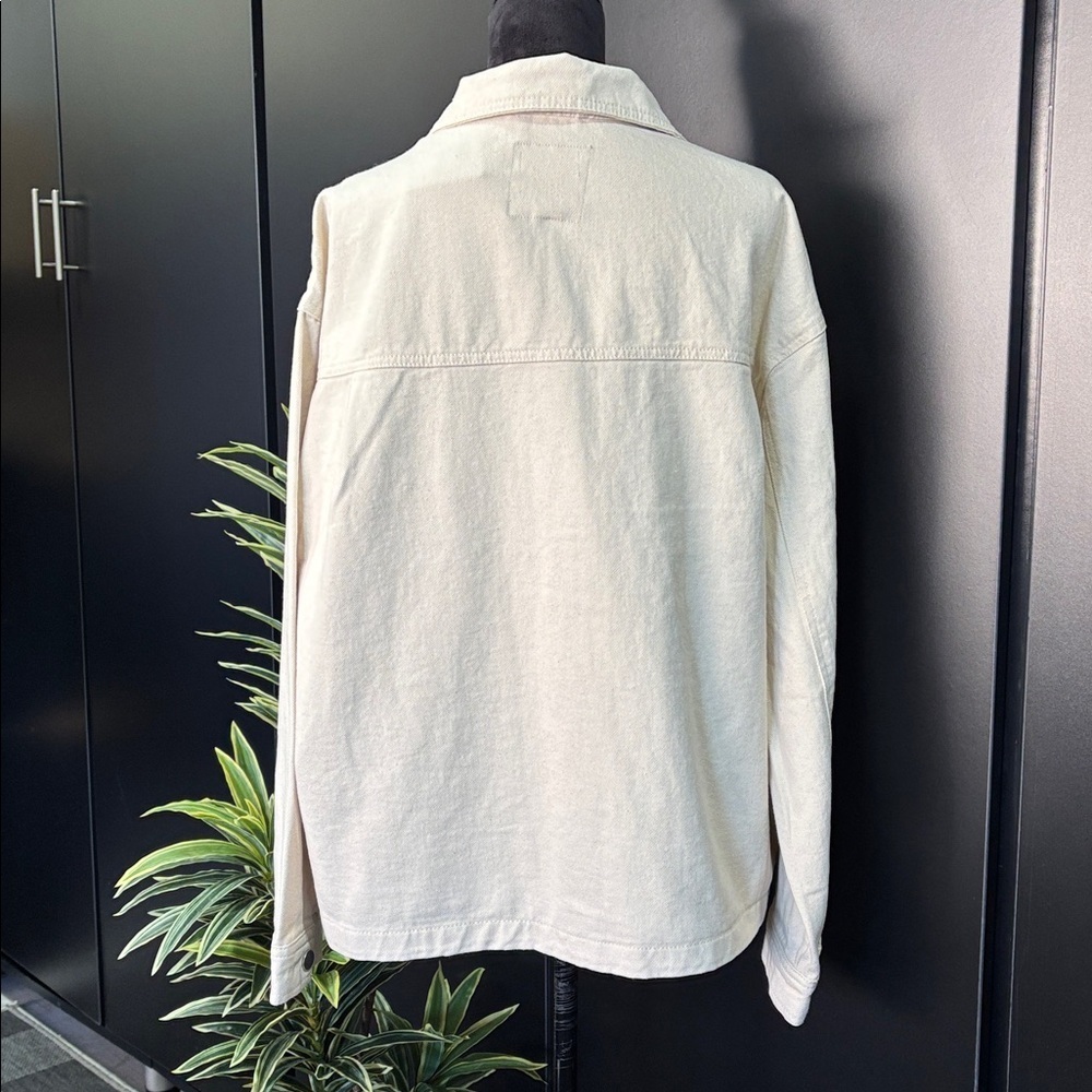 Stitch Fusion Twill cotton chore jacket,snap front,chest pockets,4 front pockets View 2